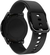 Akcesoria do smartwatchy - Silicone Strap TYS opaska do smartwatcha zegarka uniwersalna 20mm czarny - miniaturka - grafika 1