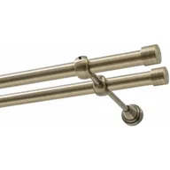 Karnisze - Karnisz DECASTYL Luna Podwójny 320 cm Mosiądz antyczny - miniaturka - grafika 1