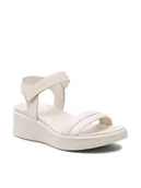 Sandały damskie - ECCO Sandały Flowt Wedge Lx W 27330359113 Beżowy - miniaturka - grafika 1