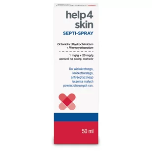 Help4Skin Septi-Spray (1mg+20mg)/g Aerozol Na Skórę 50 ml - Apteczki i materiały opatrunkowe - miniaturka - grafika 1