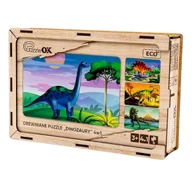 Puzzle - Puzzle 4w1 Drewniane Dinozaury - miniaturka - grafika 1