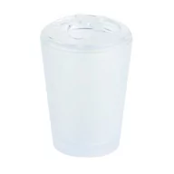 Kubki na szczoteczki do zębów - Pojemnik szczoteczki Frost biały - miniaturka - grafika 1