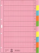 Przekładki do segregatorów - Leitz 43400000, Blank tab index, Paper, Multicolour, Portrait, A4, 130 g/m² - miniaturka - grafika 1