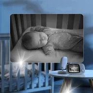 Elektroniczne nianie i monitory oddechu - ELEKTRONICZNA NIANIA KAMERA NA ŻYWO TRYB NOCNY TERMOMETR IPS HD 2000MAH - miniaturka - grafika 1