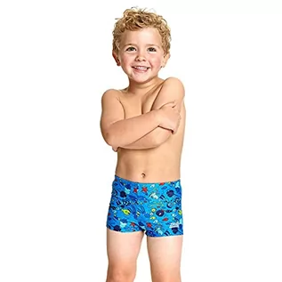 Kąpielówki dla chłopców - Zoggs Dziecięce spodenki do pływania w stylu Sea Life Hip Racer, niebieskie/Multi, 3 lata - grafika 1
