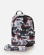 Plecaki - Rip Curl, Plecak sportowy Dome BTS + piórnik (18L), 135MBA-341, Szaro-Czarny - miniaturka - grafika 1