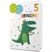 Kartki okolicznościowe i zaproszenia - Karnet B6 Urodziny 5 - miniaturka - grafika 1