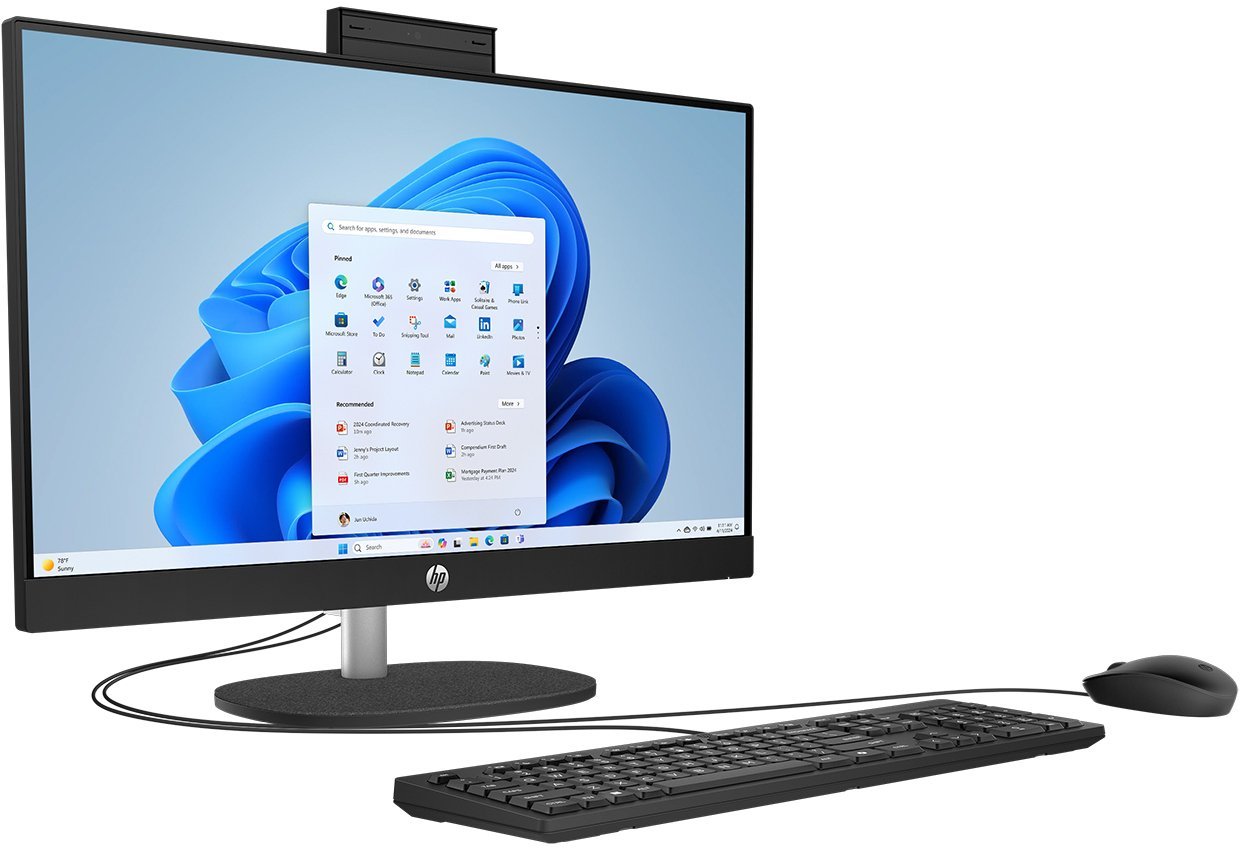 HP Komputer AiO HP Next Gen AI 24-ct2001na / BM5L8EA / Ryzen AI 5 / 16GB / 1TB / AMD Radeon / FHD / Win 11