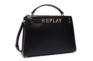 Torebki damskie - Replay Damska torebka FW3443, 098 czarna, 098 BLACK - miniaturka - grafika 1