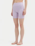 Legginsy - 4F Szorty sportowe 4FWSS24TFSHF498 Fioletowy Slim Fit - miniaturka - grafika 1