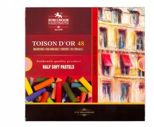 Koh-I-Noor Pastele suche połówki 8546 Toison Dor 48 kolory - Przybory szkolne - miniaturka - grafika 2