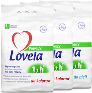 Lovela Family, Zestaw Proszek Prania Kolor Biel 6,3Kg 84 Prania - Środki do prania - miniaturka - grafika 1