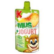 Desery dla dzieci - KUBUŚ Mus + Jogurt jabłko brzokwinia banan - miniaturka - grafika 1