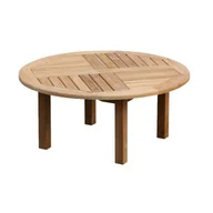 Ławy i stoliki kawowe - Stolik kawowy Verona okrągły z litego drewna tekowego 120 cm + 150,- Euro - miniaturka - grafika 1