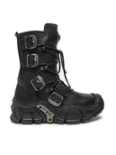 Glany damskie - NEW ROCK Glany M-IMPACT013-S1 Czarny - miniaturka - grafika 1