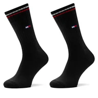 Skarpetki damskie - Zestaw 2 par wysokich skarpet damskich Tommy Hilfiger 701228176 Czarny - miniaturka - grafika 1