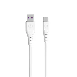 Dudao kabel przewód USB  USB Typ C 6A 1 m biały TGL3T - Kable USB - miniaturka - grafika 1