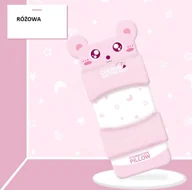 Kołdry i poduszki dla dzieci - Poduszka Do Kształtowania Główki Dla Dziecka Różowa Nice Life - miniaturka - grafika 1