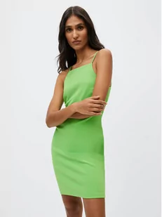 Mango Sukienka codzienna Nuversa 37000454 Zielony Slim Fit - Sukienki - miniaturka - grafika 1