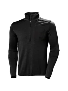 Bluza męska Helly Hansen Lifa Merino Midlayer 1/2 Zip czarna S - Bluzy męskie - miniaturka - grafika 1