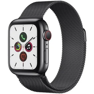 Apple Watch 5 Cellular 40mm Gwiezdna czerń (MWX92WB/A) - Smartwatch - miniaturka - grafika 1