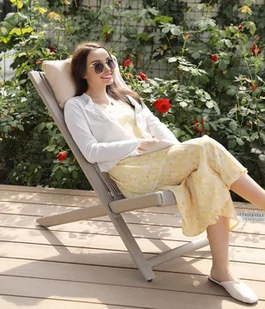 Zestaw mebli tarasowych CHILL SAND leżaki i stolik - Meble ogrodowe - miniaturka - grafika 4