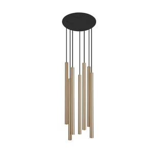 Nowodvorski Lampa wisząca LASER SOLID BRASS VII 8921 mosiądz czarny 8921 - Lampy sufitowe - miniaturka - grafika 1