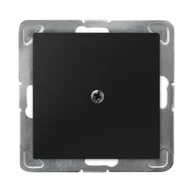 Klawisze i ramki - Ospel IMPRESJA Zaślepka czarny metalik Z-1Y/m/33 Z-1Y/m/33 - miniaturka - grafika 1