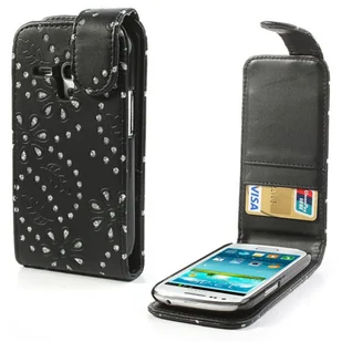 Etui na telefon komórkowy Samsung Galaxy S3 mini i8190 / i8195 / i8200 czarne - Etui i futerały do telefonów - miniaturka - grafika 1
