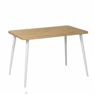 Ławy i stoliki kawowe - Stolik kawowy prostokątny z drewna dębowego Modern Oak, Wykończenie nogi - Buk - farba szara, Wysokość [cm] - 67, Wymiary [cm] - 60x100 - miniaturka - grafika 1