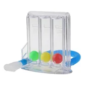 Elektroniczne nianie i monitory oddechu - Spirometr kulkowy trenażer oddechu płuc urządzenia do ćwiczeń oddechowych - miniaturka - grafika 1