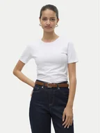Koszulki i topy damskie - Vero Moda T-Shirt Lulu 10323755 Biały Regular Fit - miniaturka - grafika 1