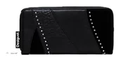 Portfele - Desigual Women's Accessories PU Long Bi-Fold Wallet, czarny, czarny, 20.5 - miniaturka - grafika 1