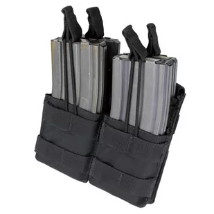 Condor - Double Stacker M4 Mag Pouch - Czarny - MA43-002 - Odzież taktyczna i umundurowanie - miniaturka - grafika 1