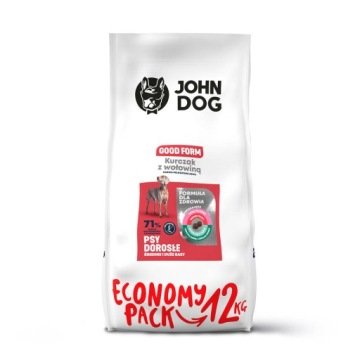 John Dog Good Form kurczak z wołowiną 12 kg