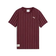 Koszulki męskie - PUMA Chłopięca koszulka w paski w paski (1 opakowanie) - miniaturka - grafika 1