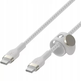 Belkin USB-C USB-C 2.0 Braided Silicone 3m White - Kable USB - miniaturka - grafika 1