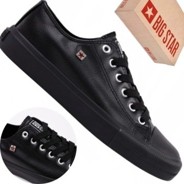 Trampki damskie Big Star V274871 czarne sneakersy casual