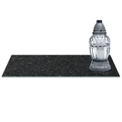 Lampiony i znicze - SZKLANA PODSTAWKA POD ZNICZE z dedykacją 60x30cm Asfalt 318d - miniaturka - grafika 1