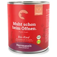 Mokra karma dla psów - Herrmann's Bio Menu Sensitive - Biowołowina z biomarchewką i bioamarantusem, 6 x 800 g - miniaturka - grafika 1