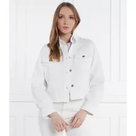 Kurtki damskie - Armani Exchange Kurtka jeansowa | Cropped Fit - miniaturka - grafika 1