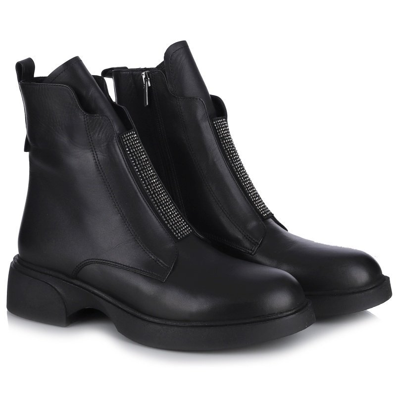 Botki damskie Bombonella 8T G182 2470 SIYAH DERI R.40
