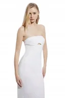 Sukienki - Karen Millen Biała Sukienka Ołówkowa Bez Rękawów Z Dekoltem Gorset 36 B1H - miniaturka - grafika 1