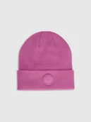 Czapki dla dzieci - 4F Czapka beanie dziewczęca - różowa Uniwersalny - miniaturka - grafika 1