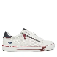 Trampki damskie - Tenisówki Mustang 1353-309 Biały - miniaturka - grafika 1