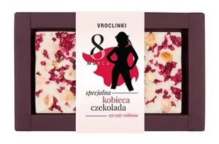 Czekolada biała z żurawiną i orzechami laskowymi Dzień Kobiet Vroclinki - Czekolada - miniaturka - grafika 1