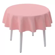 Obrusy i serwetki - Dekoria Obrus okrągły pudrowy róż 60 x cm Loneta 832-133-39 - miniaturka - grafika 1