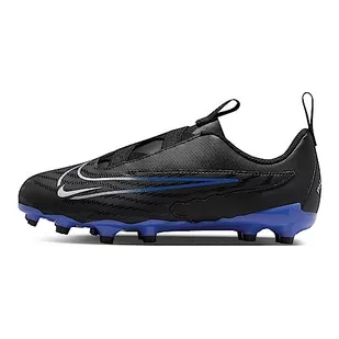 Nike Jr Phantom Gx Academy Fg/Mg sneakersy chłopięce, Black Chrome Hyper Royal, 35.5 eu - Buty dla chłopców - miniaturka - grafika 1