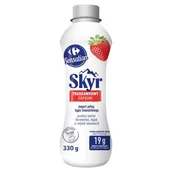 Kefiry, jogurty, maślanki - Carrefour Sensation Skyr jogurt pitny typu islandzkiego truskawkowy 330 g - miniaturka - grafika 1