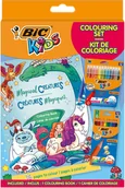 Przybory szkolne - zestaw z kolorowanką bic kids igloo colouring set cfp+cp - miniaturka - grafika 1
